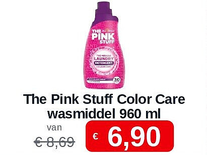 The Pink Stuff Color Care wasmiddel 960 ml
