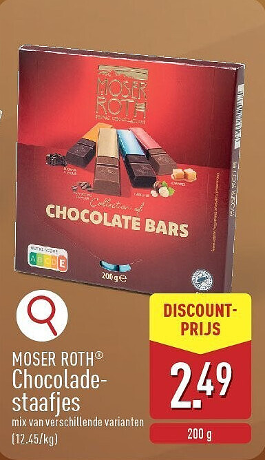 Chocolade staafjes