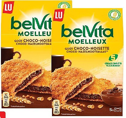 Belvita fourrés choco-noisette LU