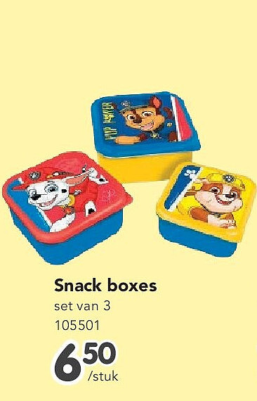 Snack boxes set van 3 105501