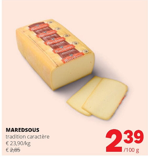 MAREDSOUS tradition caractère