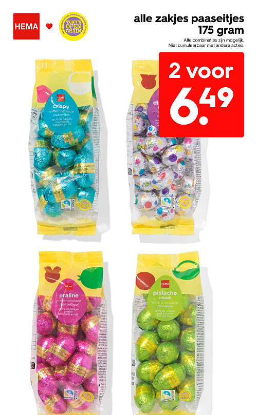 alle zakjes paaseitjes 175 gram