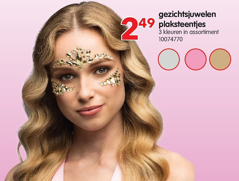 gezichtsjuwelen plaksteentjes
