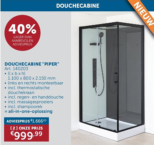 DOUCHECABINE "PIPER"