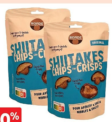 Chips de shiitakes Borde