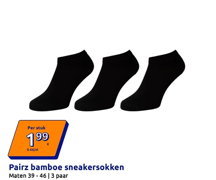 Pairz bamboe sneakersokken