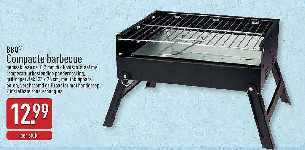 Compacte barbecue