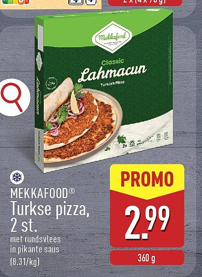 Turkse pizza, 2st.