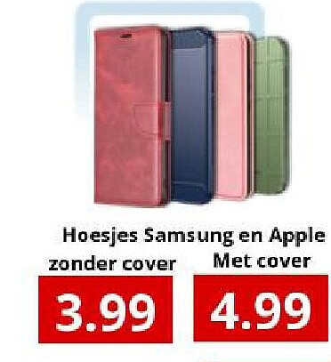 Hoesjes Samsung en Apple zonder cover