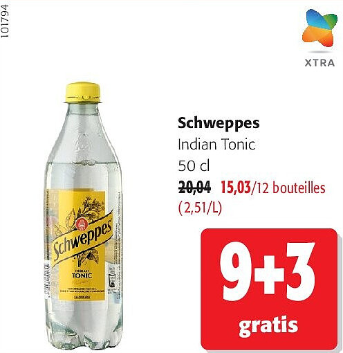 Schweppes Indian Tonic 50 c