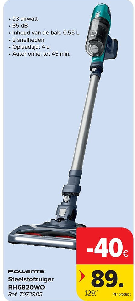 Steelstofzuiger RH6820WO