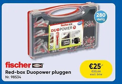 fischer Red-box Duopower pluggen Nr. 98534