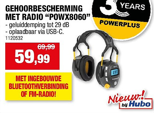 GEHOORBESCHERMING MET RADIO “POWX8060”