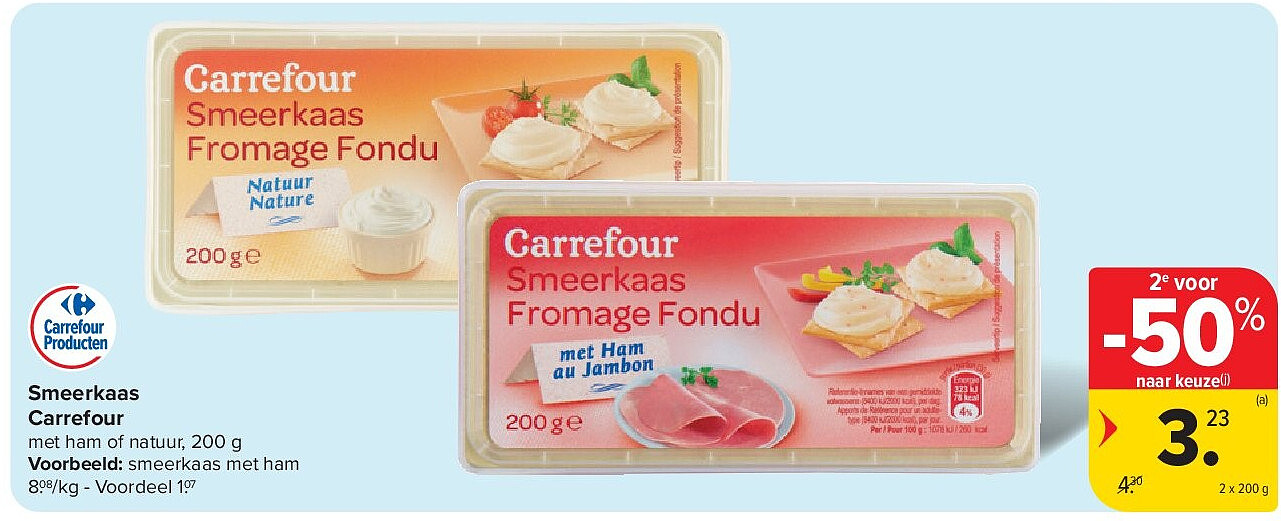 Smeerkaas Carrefour