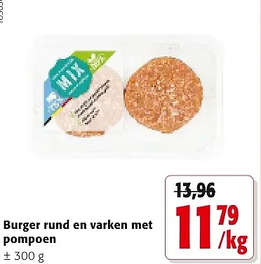 Burger rund en varken met pompoen