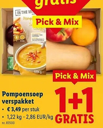 Pompoensoep verspakket