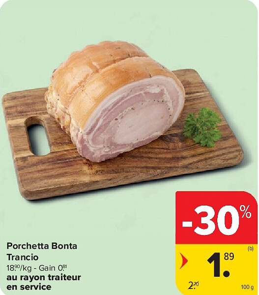 Porchetta Bonta Trancio 100 g