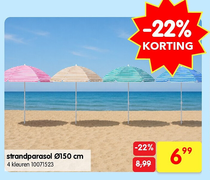 strandparasol Ø150 cm