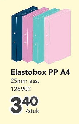 Elastobox PP A4 25mm ass. 126902