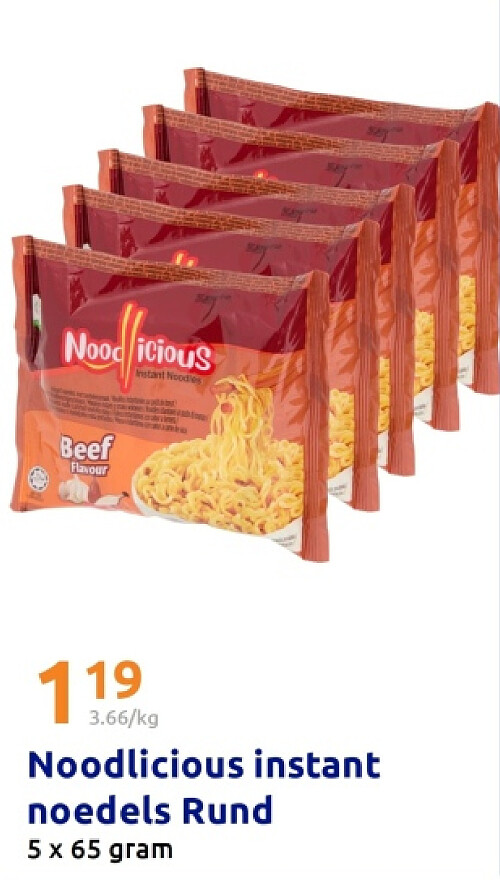Noodlicious instant noedels Rund