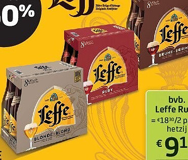 Leffe Blond, Bruin, Ruby
