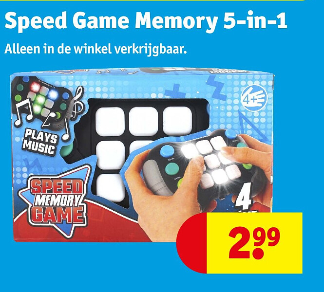 Speed Game Memory 5-in-1