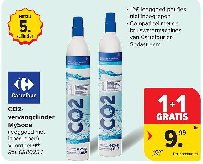 CO2- vervangcilinder MySoda