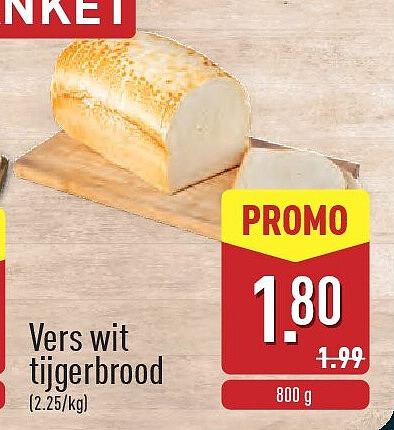Vers wit tijgerbrood