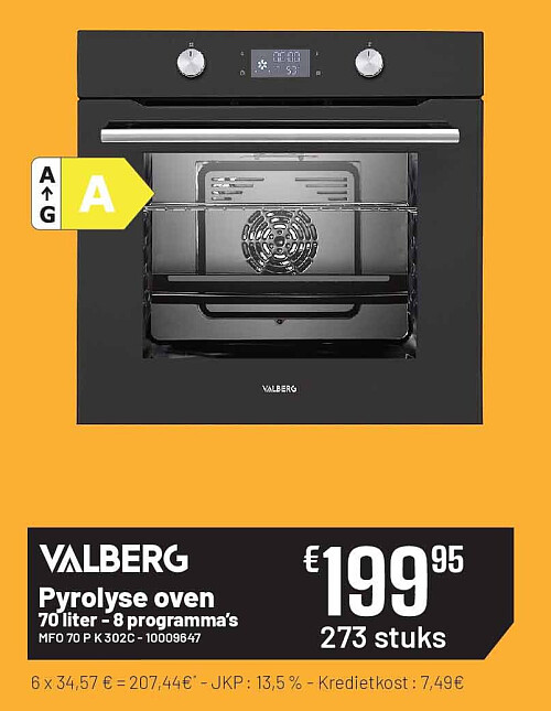 Four pyrolyse 70 litres - 8 modes de cuisson