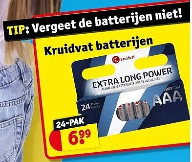 Kruidvat batterijen