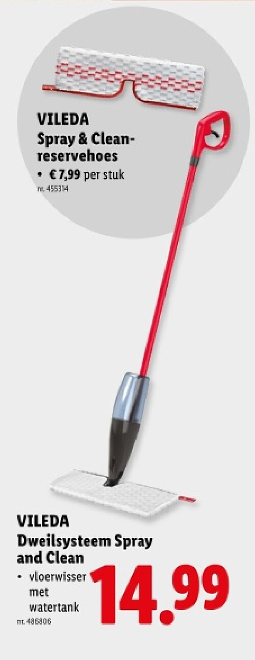 Dweilsysteem Spray and Clean