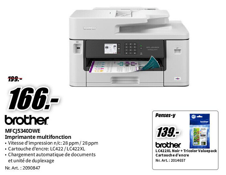 Brother MFCJ5340DWE Imprimante multifonction