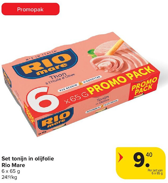 Set tonijn in olijfolie Rio Mare