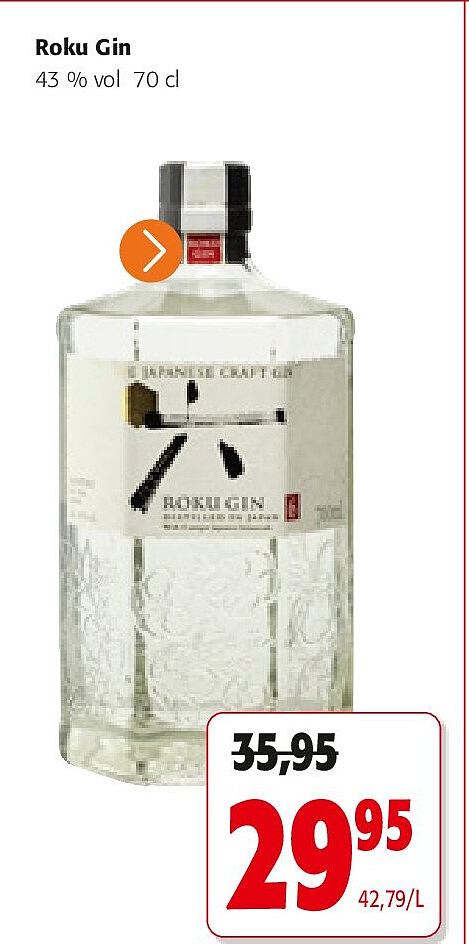 Roku Gin 43 % vol 70 cl