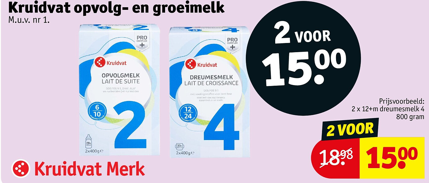Kruidvat opvolg- en groeimelk
