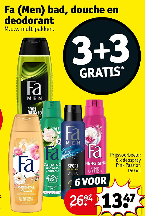 Fa (Men) bad, douche en deodorant