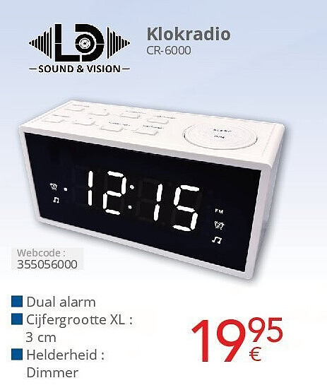 Klokradio CR-6000