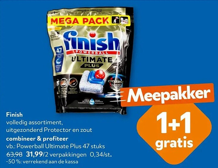 Finish Powerball Ultimate Plus 47 stuks