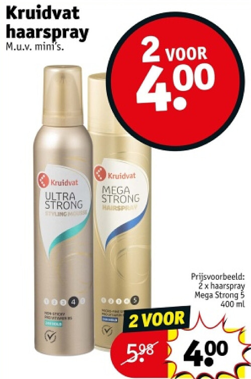Kruidvat haarspray
