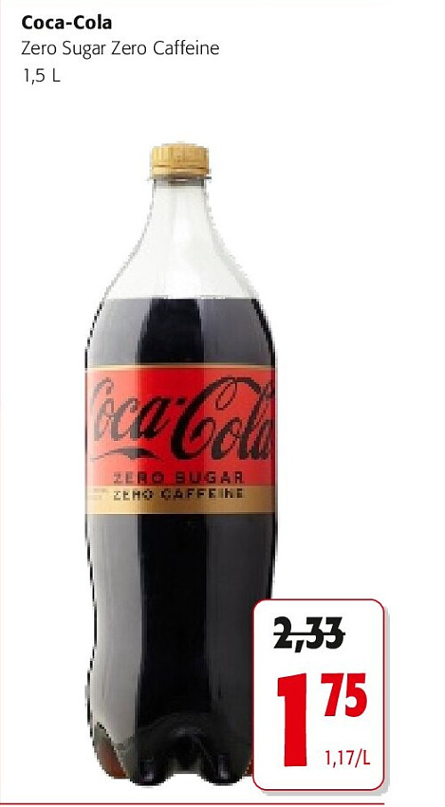 Coca-Cola Zero Sugar Zero Caffeine 1,5 L