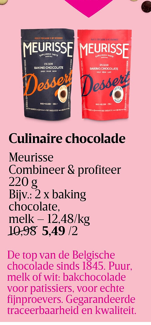 Culinaire chocolade