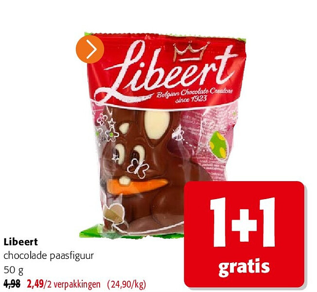Libeert chocolade paasfiguur 50 g
