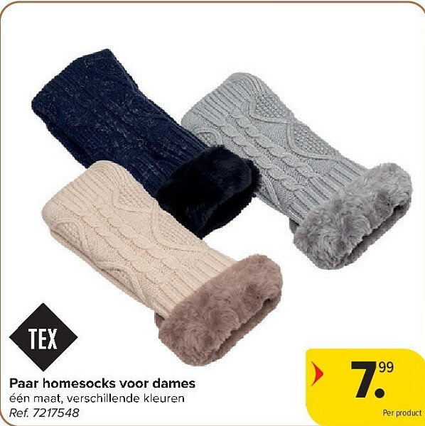 Paar homesocks voor dames