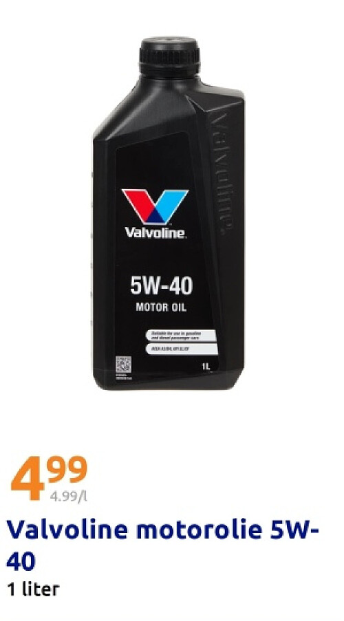 Valvoline motorolie 5W40
