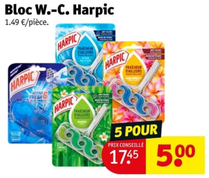 Bloc W.-C. Harpic 5 POUR