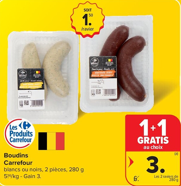 Boudins Carrefour
