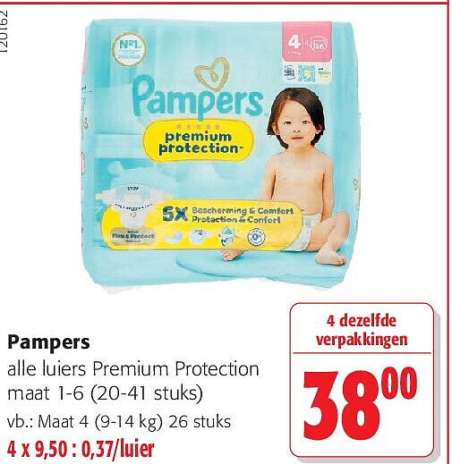 Pampers Maat 4 (9-14 kg) 26 stuks