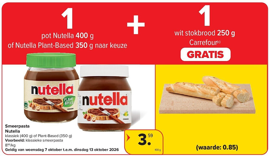 Smeerpasta Nutella