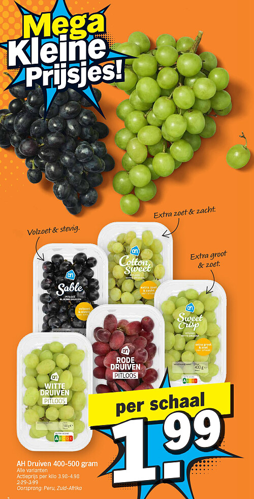 AH Druiven 400-500 gram