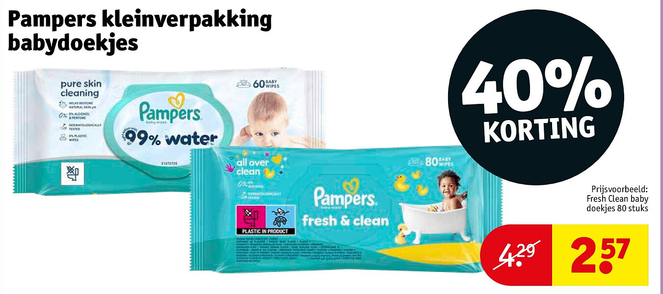 Pampers kleinverpakking babydoekjes